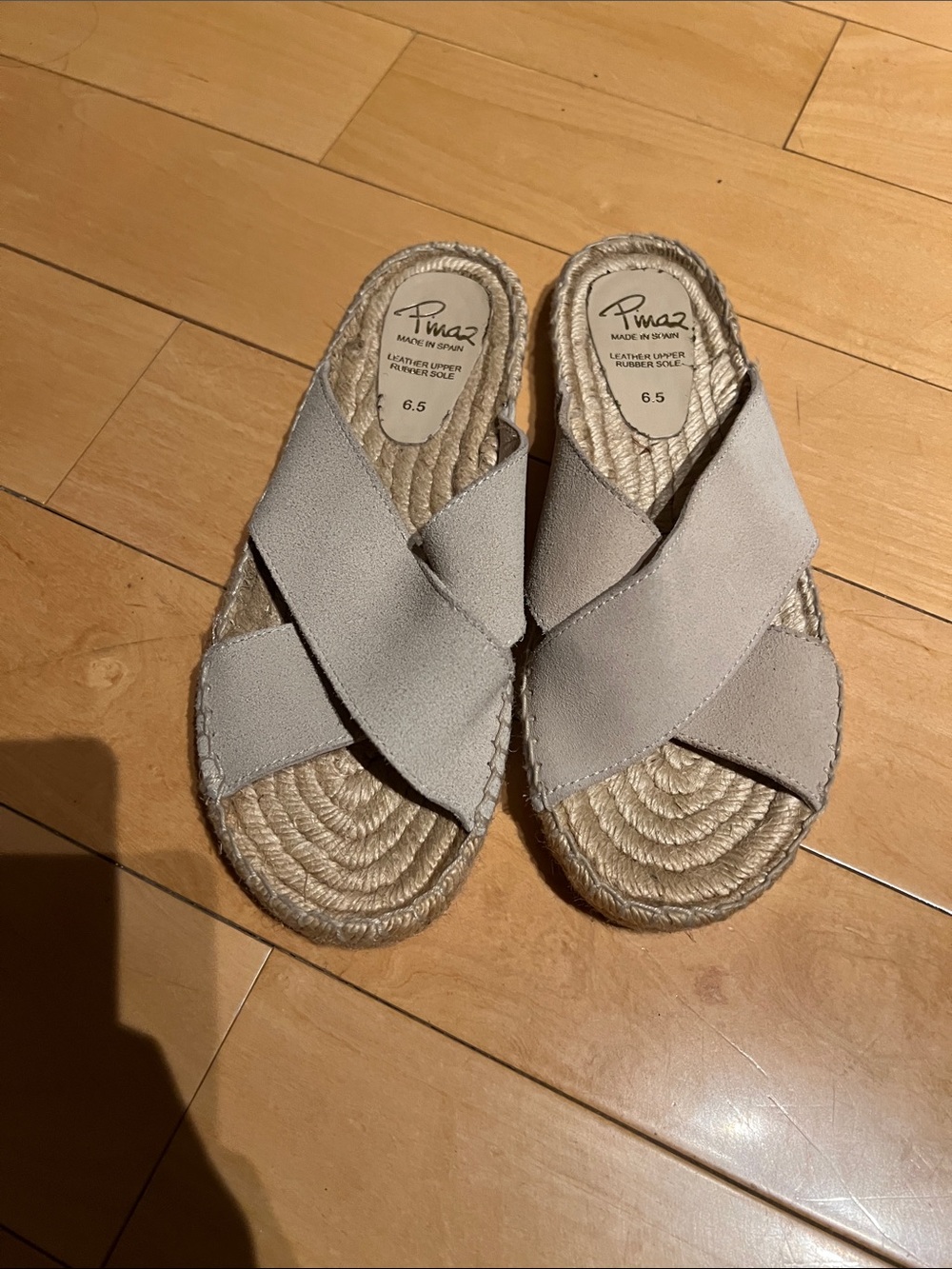 Pinaz Cross-Band Espadrille Slide Sandals